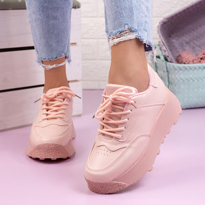 Дамски маратонки Alina - Pink