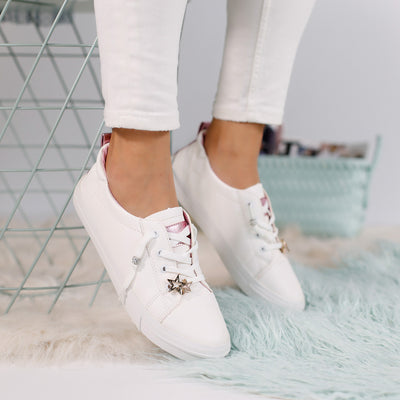 Дамски кецове Ivy - white and pink