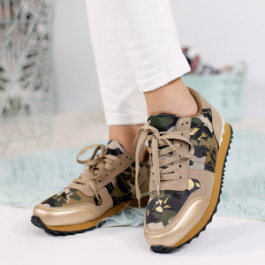 Дамски маратонки trinity - brown camouflage