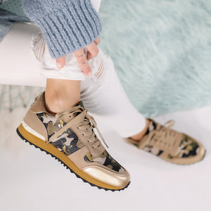 Дамски маратонки trinity - brown camouflage