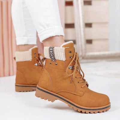 Дамски кубинки Adelina - Camel