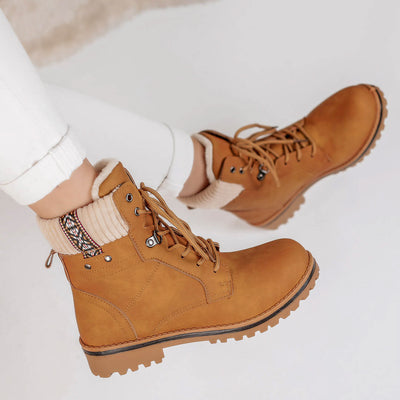 Дамски кубинки Adelina - Camel