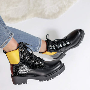 Дамски боти Teres - Black/Yellow