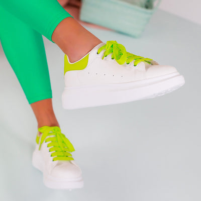 Дамски кецове Ferry - White/Green