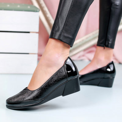 Дамски обувки на платформа Krina - Black