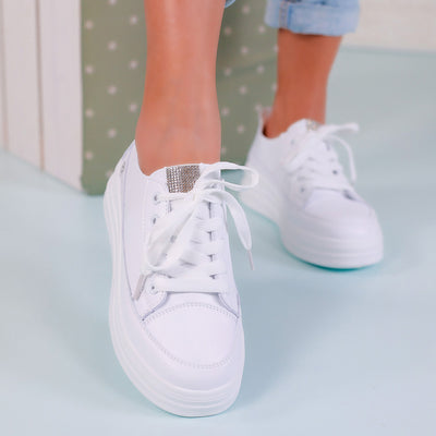 Дамски кецове Asya - White