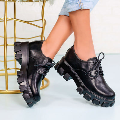 Дамски обувки Alanya - Black Leather