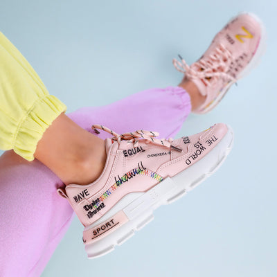 Дамски маратонки Darian - Pink