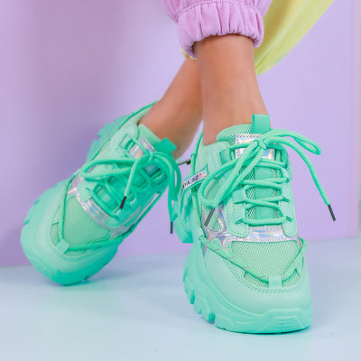 Дамски маратонки Raffy - Green