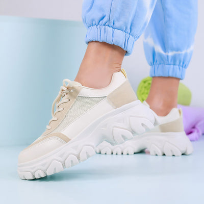 Дамски маратонки Jolley - Beige