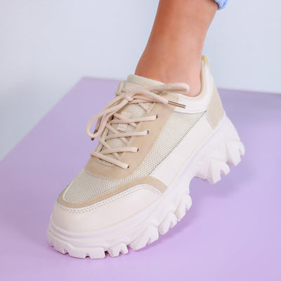 Дамски маратонки Jolley - Beige