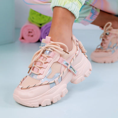 Дамски маратонки Raffy - Pink