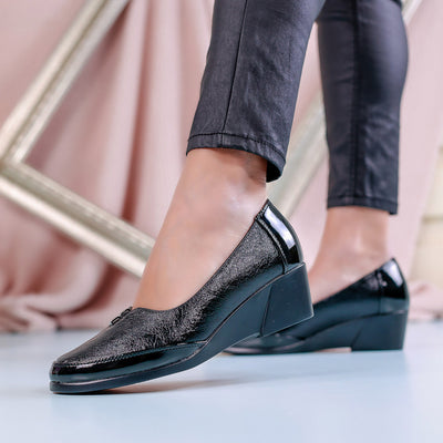 Дамски обувки на платформа Satina - Black
