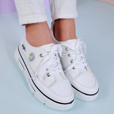 Дамски гуменки Salmina - White