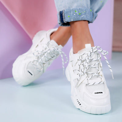 Дамски маратонки Kate - White