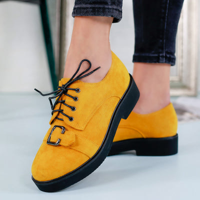 Дамски обувки Emilly - Yellow