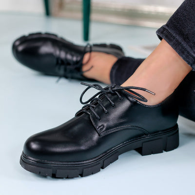 Дамски обувки Martena - Black Leather