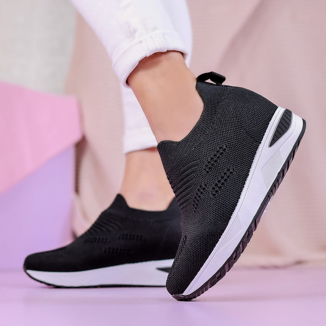 Дамски кецове на платформа Tori - Black
