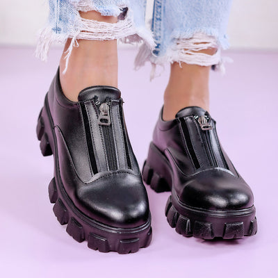 Дамски обувки Vaian - Black Leather