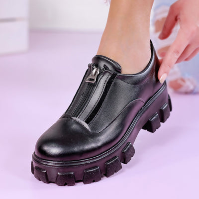 Дамски обувки Vaian - Black Leather