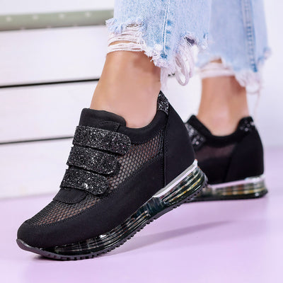 Дамски кецове на платформа Arbela - Black