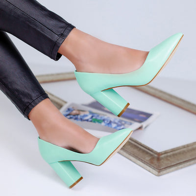 Дамски обувки на ток Serenity - Green