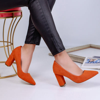 Дамски обувки на ток Kristen - Orange