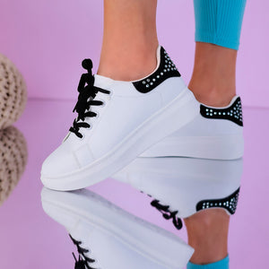 Дамски кецове Salena - White/Black