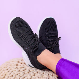 Дамски кецове на платформа Kadena - Black