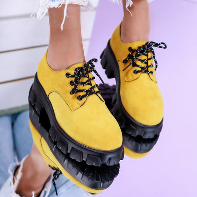 Дамски обувки Fara - Yellow