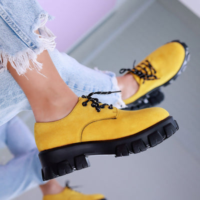 Дамски обувки Fara - Yellow