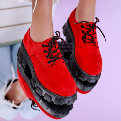 Дамски обувки Fara - Red