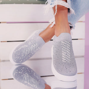 Дамски кецове на платформа Ramina -Grey
