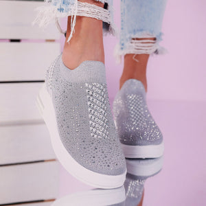 Дамски кецове на платформа Ramina -Grey