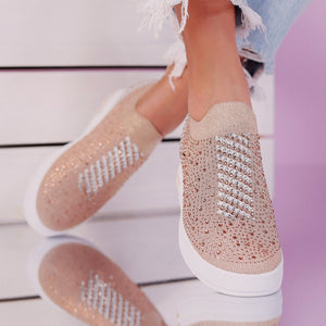 Дамски кецове на платформа Ramina - Pink