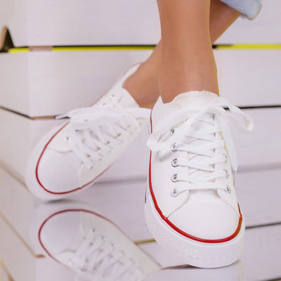 Дамски гуменки Madda - White