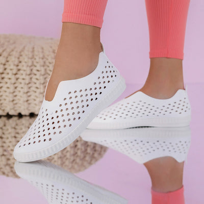 Дамски обувки Paulina - White