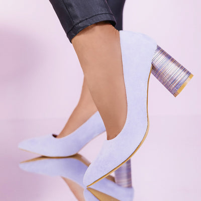 Дамски обувки на ток Angelique - Purple