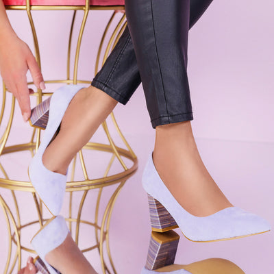 Дамски обувки на ток Angelique - Purple