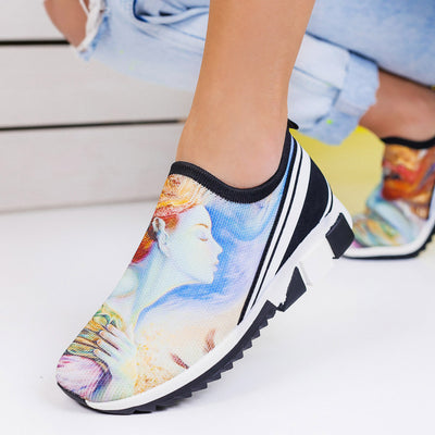 Дамски маратонки Madinat - Blue