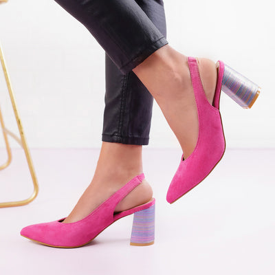 Дамски обувки на ток Jessie - Fuchsia