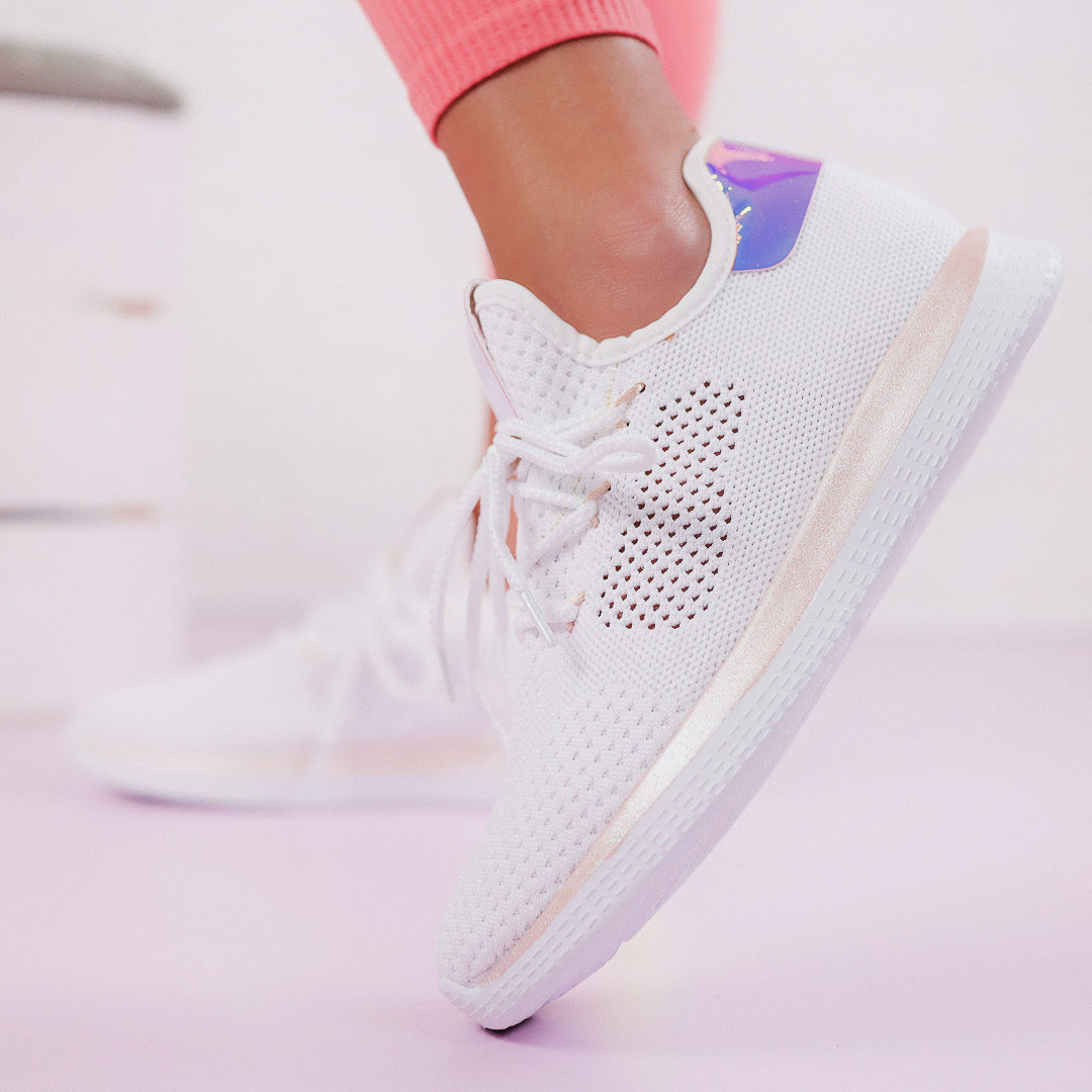 Дамски маратонки  Lena - White/Pink