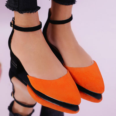 Дамски сандали на ток Ariah - Orange