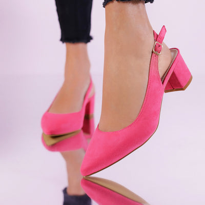 Дамски обувки на ток Aluna - Fuchsia