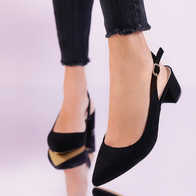 Дамски обувки на ток Aluna - Black