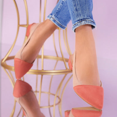 Дамски обувки на ток Boyana - Pink