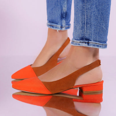 Дамски обувки на ток Boyana - Orange