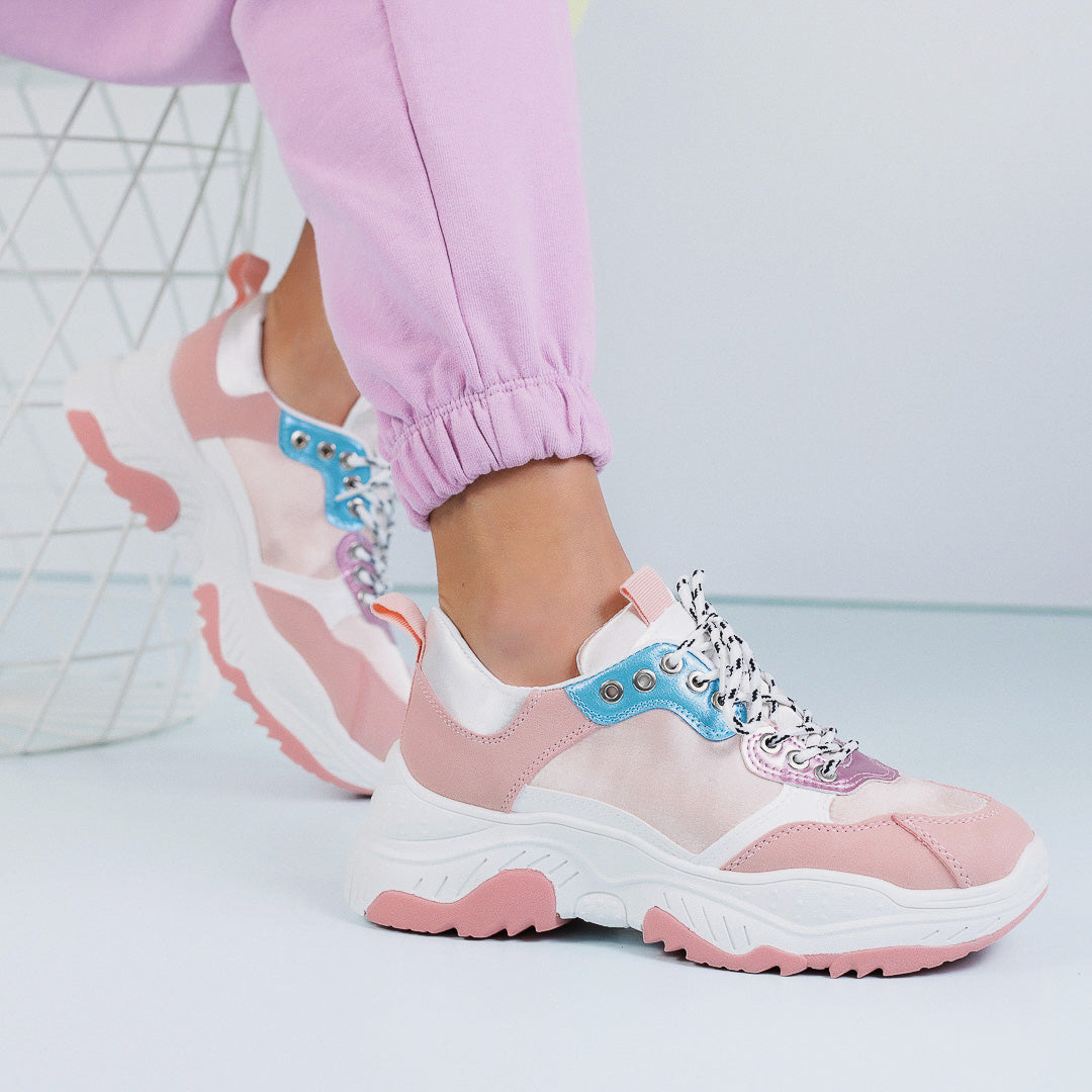 Дамски маратонки Petia - Pink