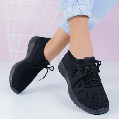 Дамски маратонки  Lesa - Black