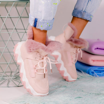 Дамски боти Mona - Pink